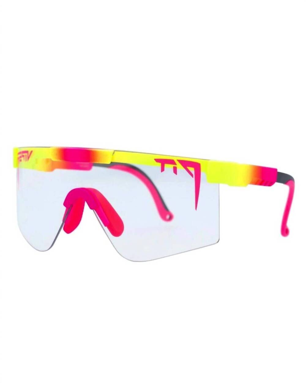 NEW PIT VIPER men's italo photochromic 2000 sunglasses in yellow/pink/black